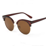 Brand Round Sunglasses Women UV400 Points sun glasses Women's shades outdoor sports