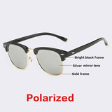 AOFLY CLASSIC Half Metal Sunglasses Men Women Brand Glasses G15 Coating Mirror Sun Glasses PS1580