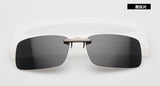 RunBird Mirrored Polarized Sunglasses Clip Driving Clip Men Coating Myopia Clip on SunGlasses UV400 sg095