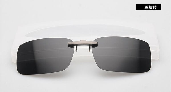 RunBird Mirrored Polarized Sunglasses Clip Driving Clip Men Coating Myopia Clip on SunGlasses UV400 sg095