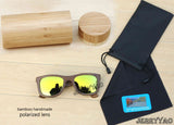Bamboo sunglasses polarized sunglasses popular wooden sunglasses for