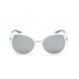 Mutil Color Children Sunglasses Kids Lovely UV400 Blue Frame Mirror Sun Shades Cat Eye