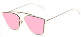 Design Cat Eye Sunglasses Women Or Men Metal Sunglasses Pink UV400 Style D