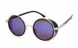 Steampunk Sunglasses Women Round Glasses Goggles Men Side Visor Circle Lens Unisex Vintage Retro Style Punk M027