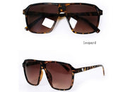 Steampunk Square Sunglasses Men SKULL Logo All Black Coating Sun Glasses Women Brand Retro gafas de sol