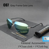 Aluminum Magnesium Polarized Sunglasses Men Driver Mirror Sun glasses Fishing Outdoor Sports men