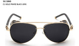 STEAMPUNK Sunglasses Womens Sunglasses Men's Glasses Steampunk Goggles Sports Metal Eyewears1860
