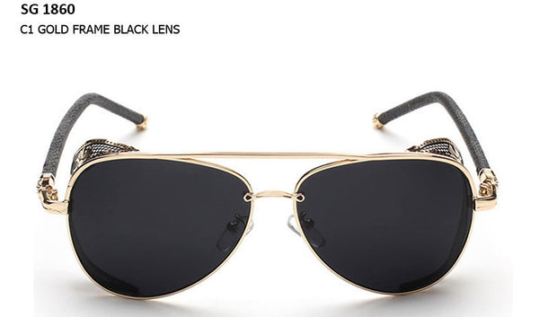 STEAMPUNK Sunglasses Womens Sunglasses Men's Glasses Steampunk Goggles Sports Metal Eyewears1860