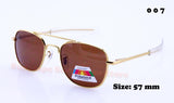 Air Force Army Flyer gafas Men Metal Polarized optical SUNGLASSES 57 mm 52 mm MILITARY sunglasses lunettes
