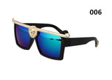 Hot-selling sunglasses men brand Gold 3D Lion sun glasses Gafas De Sol Femenino masculino 96876