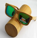 Wood Sunglasses Handmade Bamboo classical men Eyeglasses with polarized lens