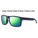 Classic Brand Men's Holbrook Wood Grain PC Sunglasses Women Men Sports Square Sun Glasses