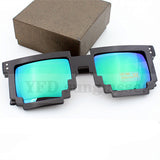 Deal with it Glasses Pixel Sunglasses Women Men Mosaic Sun Glasses Men's Women's Glasses CNC Design Retro
