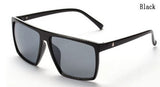 Steampunk Square Sunglasses Men SKULL Logo All Black Coating Sun Glasses Women Brand Retro gafas de sol