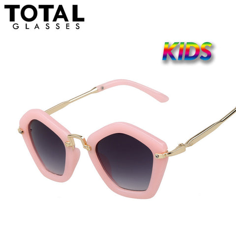 Totalglasses Vintage Kids Sunglasses Hipster Children Sun glasses Metal Glasses Brand