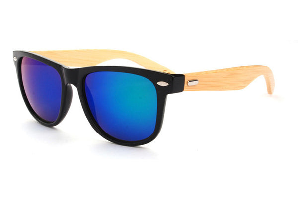 JULI Wood Sunglasses Men Bamboo Sunglasses Wooden Sun Glasses Mens Women Brand De So 1028C
