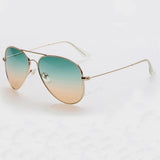 Sun Glasses Polarized Sunglasses Aviator UV400 Protection Tea Frame Tea Color Lenses 25#16