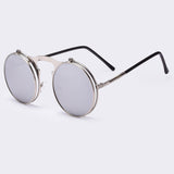 VINTAGE STEAMPUNK Sunglasses round steam punk Metal women COATING SUNGLASSES Men Retro CIRCLE SUN GLASSES