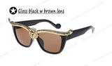 Medusa Anna-Karin Karlsson men sunglasses Gold 3D Lion sun glasses masculino