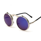 VINTAGE women STEAMPUNK SUNGLASSES round steam punk Men Retro SUN GLASSES sunglasses women