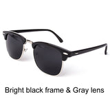 Classic Half Metal Sunglasses Men Women Brand Mirror Sun Glasses Gafas UV400 Man Shades CC0462
