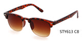 Half-frame Brand Sunglasses Women Men Square Sun Glasses Retro Rimless Eyeware lunttes 6130