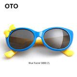 OTO Kids Polarized Sunglasses Baby Children TR90 Frame UV400 Protection Sun Glasses Goggles With Car Case