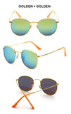Round Metal Women Sunglasses Brand Circling Glasses Gold Frame Sun Glasses For Mens