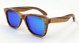 Zebra Wood Sunglasses With Box Handmade Men Fashionable Wooden Glasses Sport Mirror Polarized