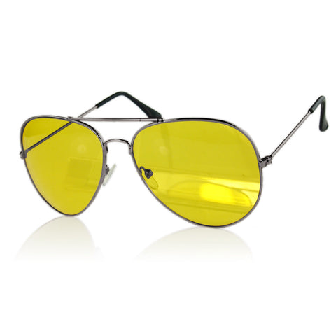 Sales UV400 HD Night Vision Sun Glasses Yellow Driving View Sunglasses