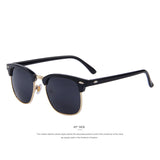 MERRY'S Men Retro Rivet Polarized Sunglasses Classic Brand Unisex Sunglasses UV400