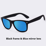 AOFLY Sunglasses Men Polarized Sunglasses Men Driving Mirrors Coating Points Black Frame Sun Glasses UV400