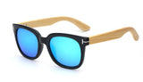 Totalglasses Mens Sun glasses Bamboo Polarized Yellow Wooden Sunglass Women Sunglasses Tom Brand