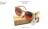 Bamboo Wood Sunglasses Women Wooden Skateboard Bamboo Material Polarized Sunlgasses Bamboo masculino