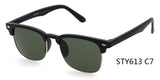 Half-frame Brand Sunglasses Women Men Square Sun Glasses Retro Rimless Eyeware lunttes 6130