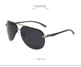 TSHING Aluminum Alloy Pilot Polarized Sunglasses Men Driving Coating Mirror Sun Glasses Driver Outdoor Polaroid Sunglasses