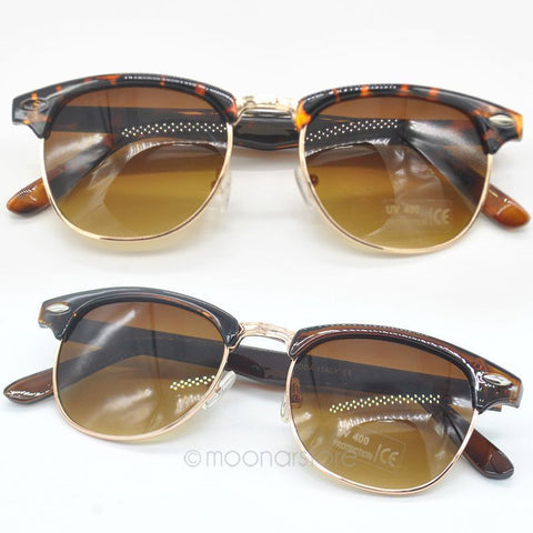 Retro Vintage Oval Glasses Inspired Half Frame Men Women Sunglasses Sunglass gafas de sol