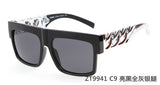 GOOD WIN Kim Kardashian Beyonce Celebrities Style Flat Top oculo retro Sunglasses Men Women Glasses Gold Chain Twisted Riskier