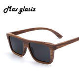 Handmade Wood Sunglasses Square Shaped Square men Women Polarized Glasses lunettes de soleil homme