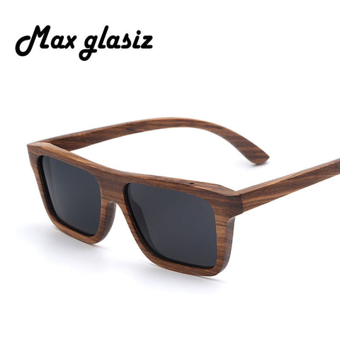 Handmade Wood Sunglasses Square Shaped Square men Women Polarized Glasses lunettes de soleil homme