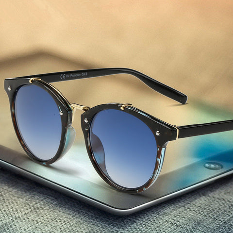 Retro Sunglasses Women Brand Mirror Shades Vintage Points Sun Glasses Woman Men