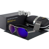 Men's UV400 Polarized coating Sunglasses men Driving Mirrors Sun Glasses for Man with Case Box