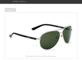 Men's Polarized Sunglasses Sun Glasses Green Lense Metal Frame Driving masculino 2670