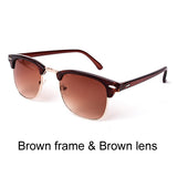 Classic Half Metal Sunglasses Men Women Brand Mirror Sun Glasses Gafas UV400 Man Shades CC0462