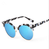 Brand Round Sunglasses Women UV400 Points sun glasses Women's shades outdoor sports