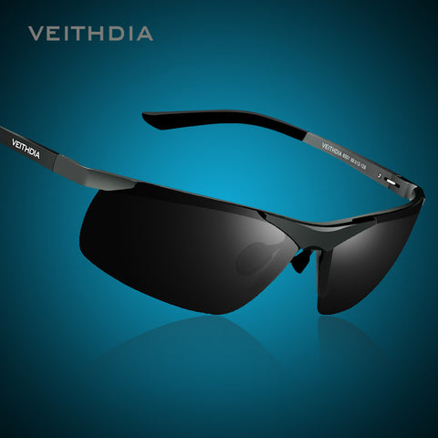 VEITHDIA Brand Men's Polarized Sunglasses Rimless Rectangle Driving Mirror Sport Mens Sun Glasses men 6501