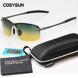 Day Night Vision Goggles Driving Polarized Sunglasses for men's car Driving Glasses Anti-glare Alloy Frame glasses night