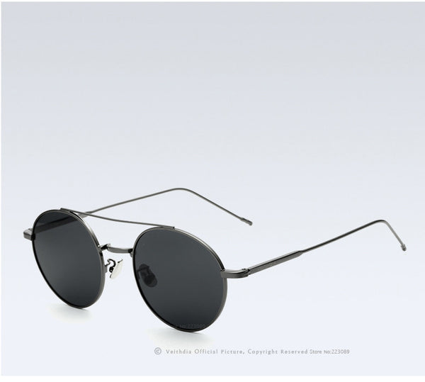 VEITHDIA Brand Unisex Sun Glasses Polarized Coating Mirror Driving Sunglasses Round For Men/Women 3617