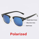 AOFLY CLASSIC Half Metal Sunglasses Men Women Brand Glasses G15 Coating Mirror Sun Glasses PS1580