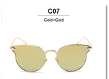 Italy Famous Hipster Brand Women Sunglasses Cat Eye Arrow Shapes Mirror Oval Cateye Men Sun glasses